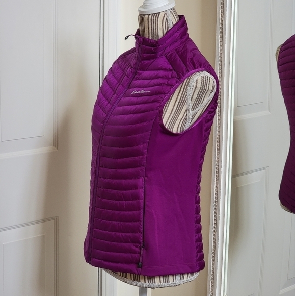 Eddie Bauer Women's Plum MicroTherm® 2.0 Down Vest Small - Picture 3 of 9